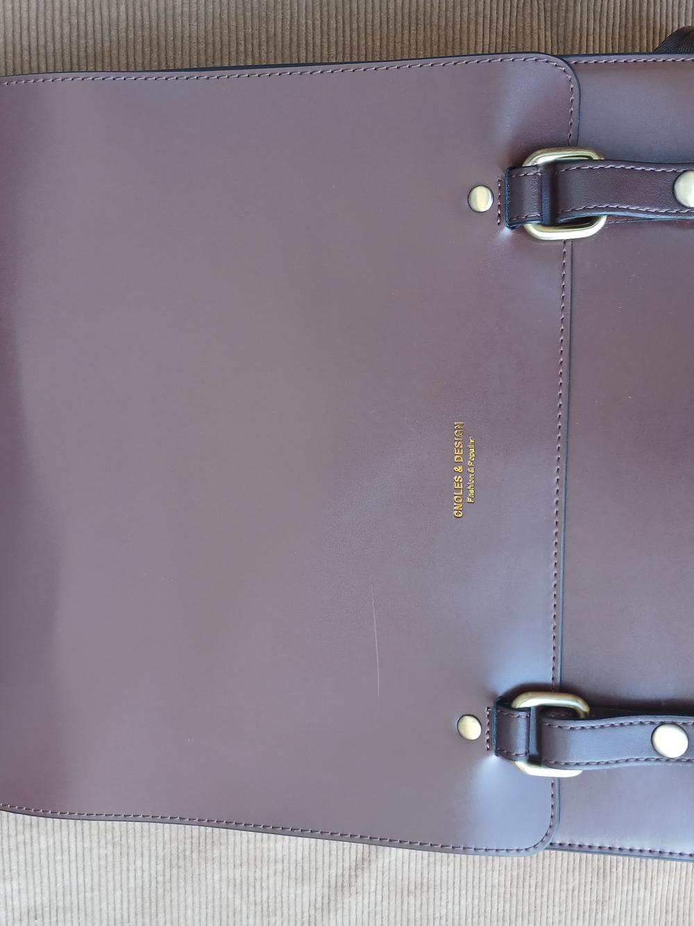 Cnoles & Design  Backpack Purse - Oxblood / Plum (Like New!)